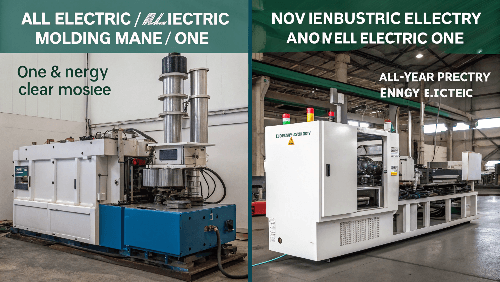 Clean All-Electric Injection Molding Machine in Operation