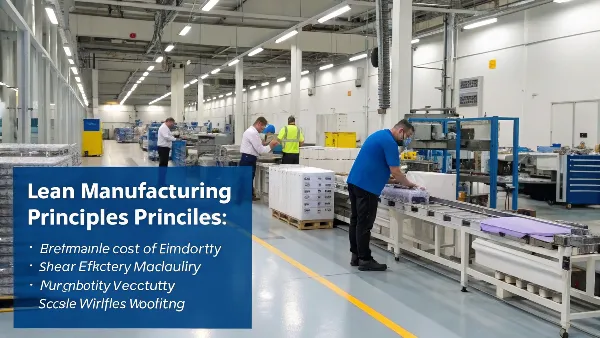 Image of a lean manufacturing workflow diagram