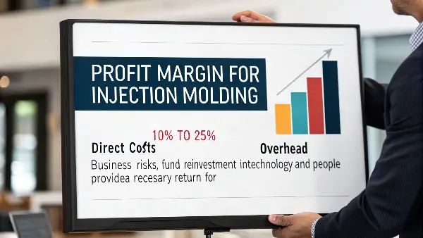 Business financial chart showing profit margin