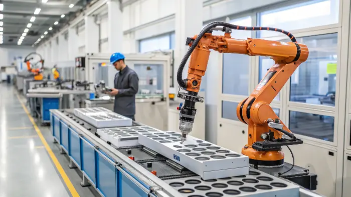 Automated insert molding cell