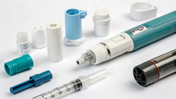 Placeholder image of injection molded drug delivery components