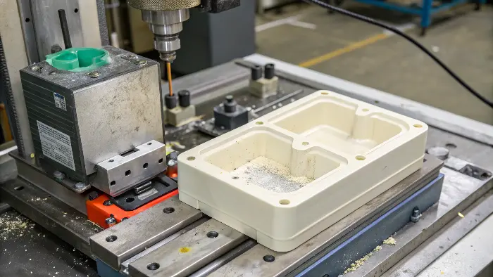 Short Shot Injection Molding Defect An injection molded part with a clear short shot defect