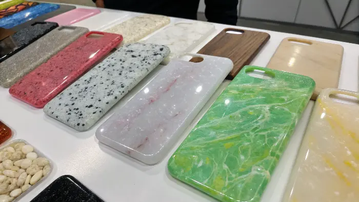 Examples of special effect plastics: pearlescent, metallic, glow-in-the-dark