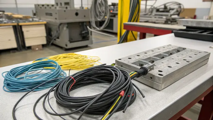 Cable tie mold and cable ties