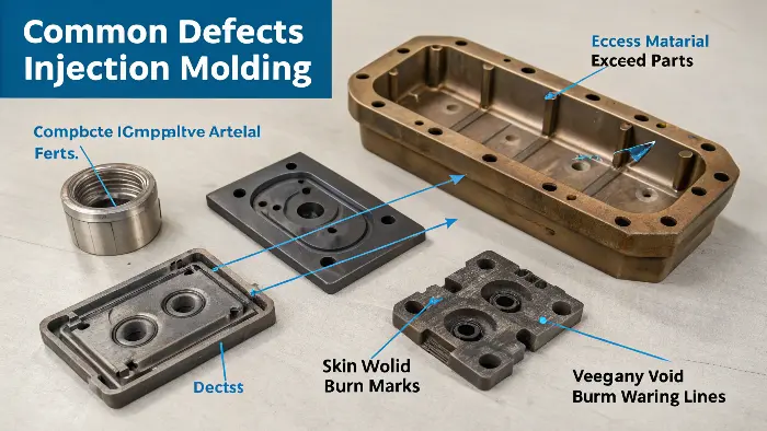 common injection molding defects chart