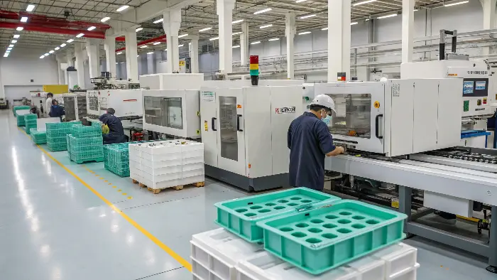 A collection of successful thin wall injection molded parts