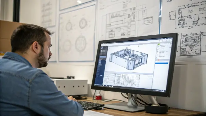 A detailed CAD drawing of an injection mold
