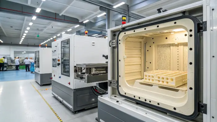 Analysis of injection mold temperature settings