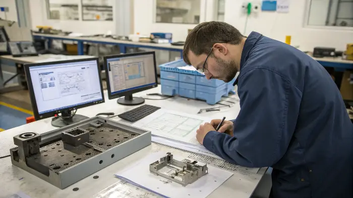 A computer screen showing a mold flow analysis simulation