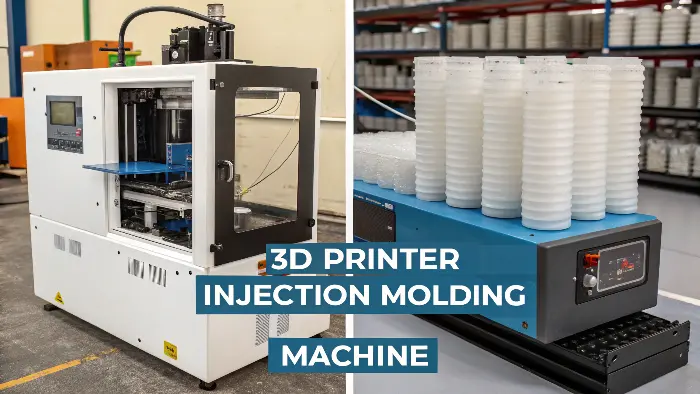 A graph showing the cost crossover point between 3D printing and injection molding.