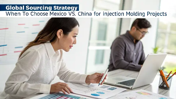 A world map highlighting trade routes between China, Mexico, and the United States.