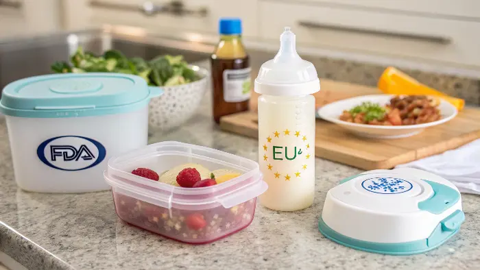 Food-Safe TPE Applications A food-grade TPE spatula and a baby teething toy