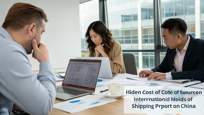 Hidden Costs of International Sourcing Container ship for international freight