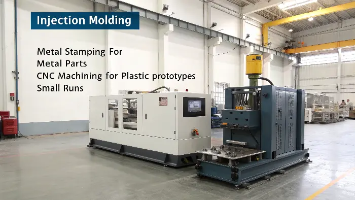 Cost Comparison of Manufacturing Methods by Volume A graph showing cost-per-part vs. volume for injection molding, stamping, and CNC machining
