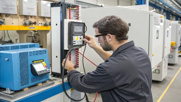 Mold temperature controller unit connected to a mold