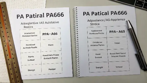 PA6 vs PA66 Pellets for Automotive Molding A side-by-side comparison of two raw material pellets, one labeled PA6 and the other PA66.