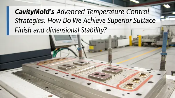 Superior Surface Finish from Temperature Control A close-up shot of a perfect plastic part with a glossy surface finish, reflecting light evenly.