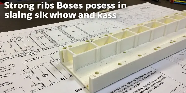 Advanced rib and boss design schematic