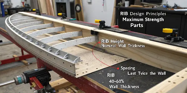 Optimal rib design parameters for strength