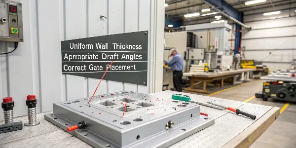 Optimized Injection Molded Part A well-designed plastic part without any defects.