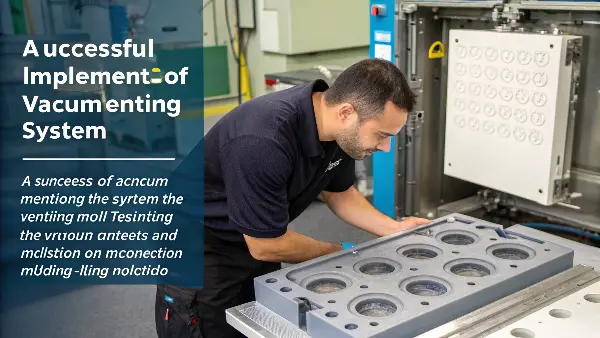 CAD Design for Vacuum Venting Mold A CAD design of an injection mold showing the placement of seals and vacuum ports.