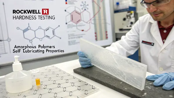 Key properties of scratch-resistant plastic Diagram showing a sharp object attempting to scratch two different plastic surfaces, one hard and one soft.
