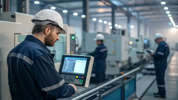 Injection Molding Machine Cycle Time An injection molding machine in operation with a complex mold.