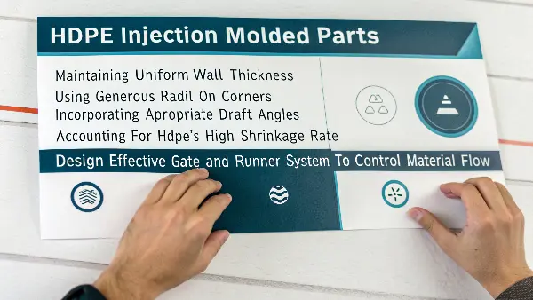 An example of a well-designed HDPE injection molded part.