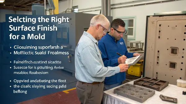 Choosing Mold Surface Finish A collection of plastic finish sample plaques showing different textures.