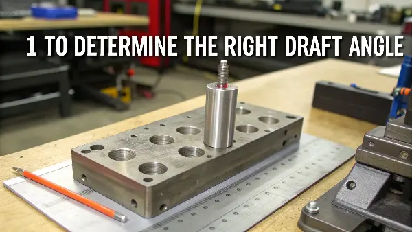Determining the Correct Draft Angle A chart showing the relationship between draw depth, texture, and recommended draft angle.