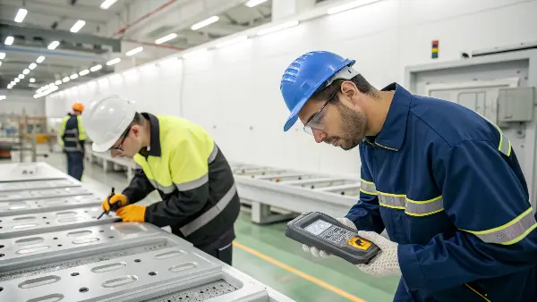 Surface Finish Quality Control A close-up of a high-quality surface finish on a molded part.