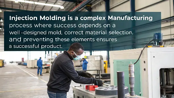 The Heart of Injection Molding: The Mold A detailed view of a complex injection mold, showing its intricate parts