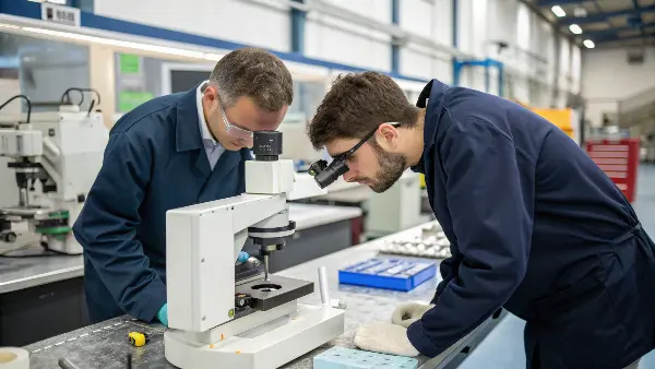 A close-up of a high-quality plastic part with a perfect surface finish.