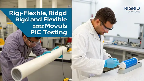 samples of rigid and flexible PVC side-by-side