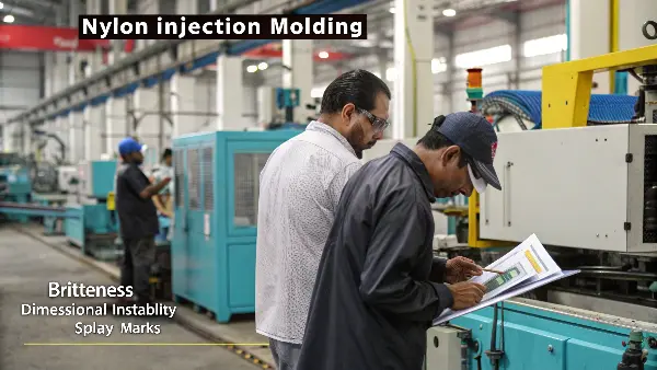 Bags of nylon resin pellets waiting in a climate-controlled room.