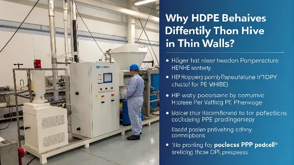 Molecular Structure Comparison of HDPE and PP An animated graphic comparing the molecular chains of HDPE and PP