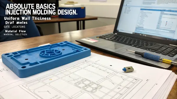 A diagram showing the key principles of injection molding design