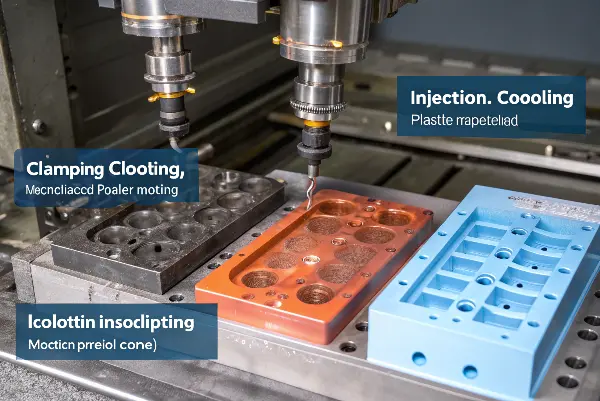 Injection Molding Process Cycle The four key steps of the injection molding cycle