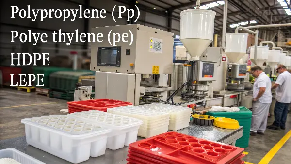 Large bags of polypropylene plastic pellets ready for manufacturing