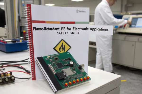 Flame retardant PE pellets and molded electronic parts