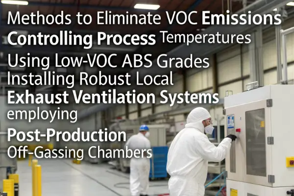 factory ventilation system for ABS plastic manufacturing