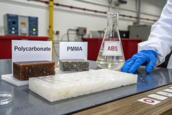 Chemical resistance testing on plastics