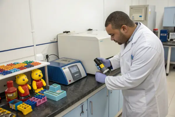 Chemical hazard testing Chemical analysis of plastic toys