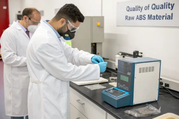 Raw ABS material testing Raw ABS material testing lab