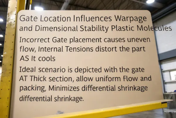 gate location effect on warpage