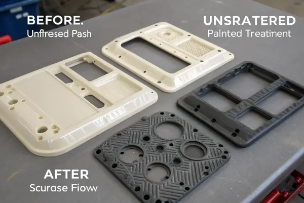 Surface treatment of plastic