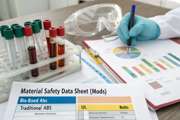 Safety testing lab for plastic materials