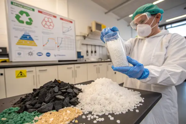 Bio-based ABS pellets compared to traditional ABS
