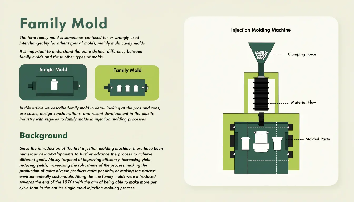 since the introduction of the first injection mold